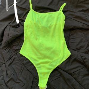 Boohoo neon bodysuit